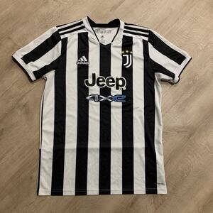 Adidas Juventus 2021/22 Home Soccer Jersey Men's Medium Jeep 4xE Aeroready Shirt